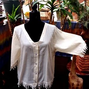 Cotton Palm Blouse